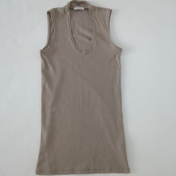 BRUNELLO CUCINELLI Cotton Ribbed Tank Size M - Picture 1 of 7